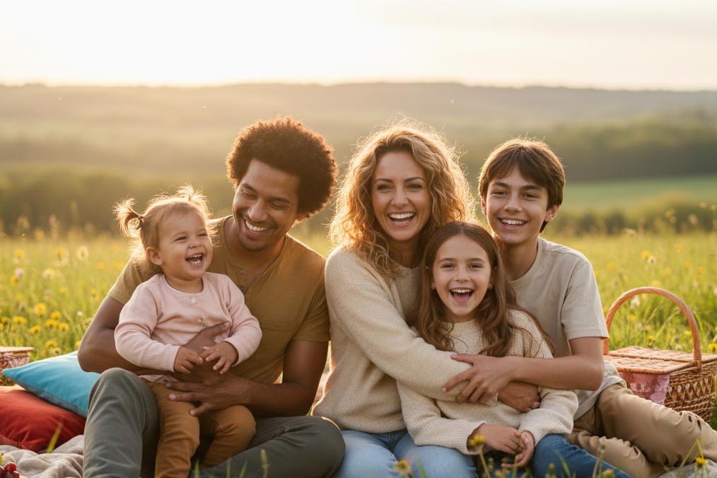 Famille heureuse